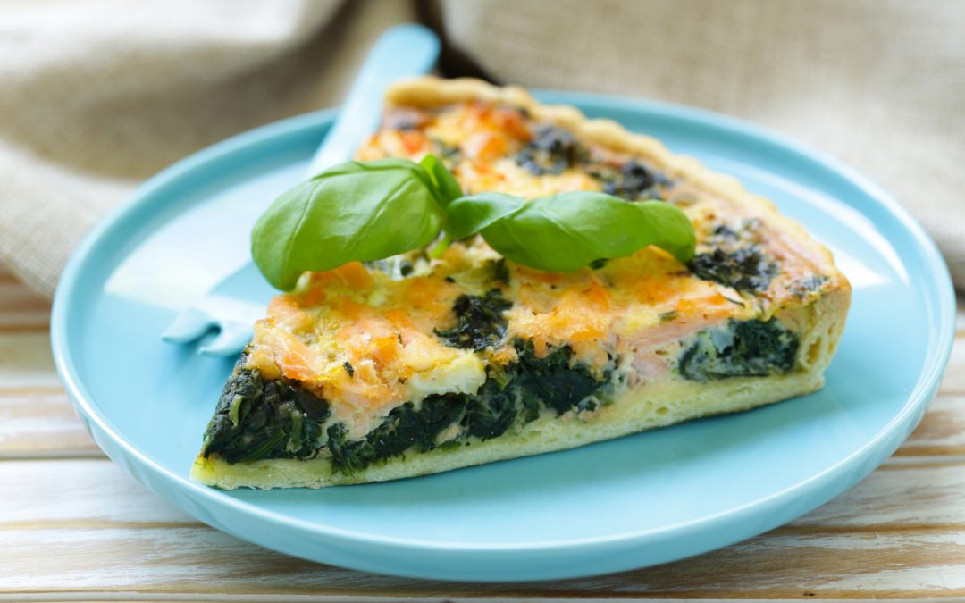 Torta salata con bietole e uova